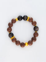 Gold Obsidian Wealth-Guarding Beads Bracelet（JH006）