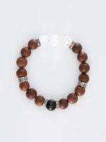 White Azeztulite Wealth-Steadying Beads Bracelet（JH008）