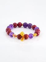 Fire Crystal Temple Beads Bracelet（JH016）