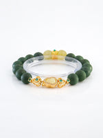 Wood Crystal Elegant Wisdom Beads Bracelet（JH019）