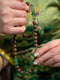 Metal Element Growth · African Jade & Ruyi Bamboo Hexiang Mala