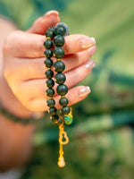Wood Element Healing · Green Turquoise & Gourd Coin Hexiang Mala