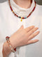 Purple Earth Blessing · Cinnabar & Lapis Lazuli Fortune Energy Necklace