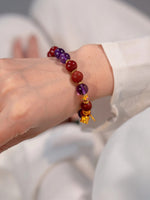 Fire Crystal Temple Beads Bracelet（JH016）
