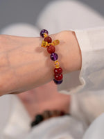 Fire Crystal Temple Beads Bracelet（JH016）