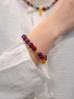 Fire Crystal Temple Beads Bracelet（JH016）