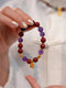 Fire Crystal Temple Beads Bracelet（JH016）