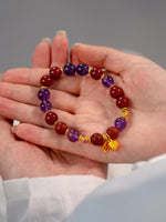 Fire Crystal Temple Beads Bracelet（JH016）