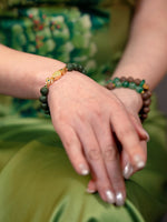 Wood Crystal Elegant Wisdom Beads Bracelet（JH019）