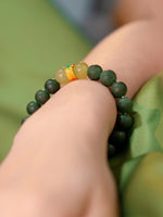 Wood Crystal Elegant Wisdom Beads Bracelet（JH019）